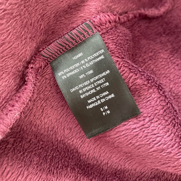 Purple Fleece Hooded Lounge Dress - Picture 8 of 8